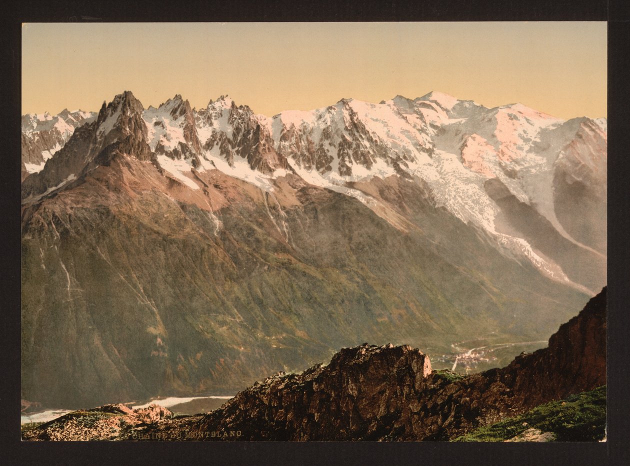 La valle di Chamonix dall