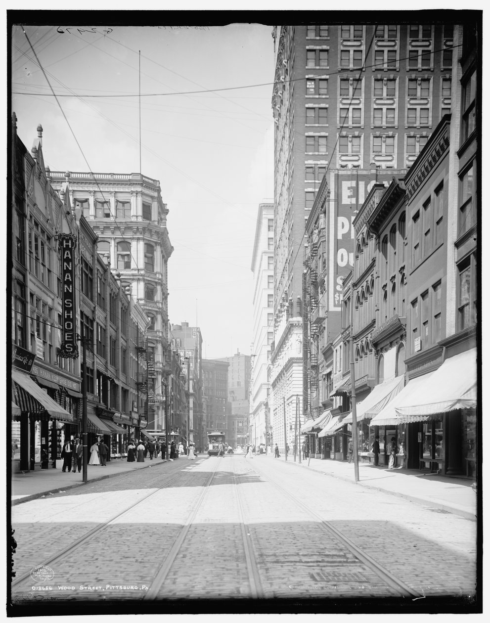 Wood Street, Pittsburgh, Pa. da Detroit Publishing Co.