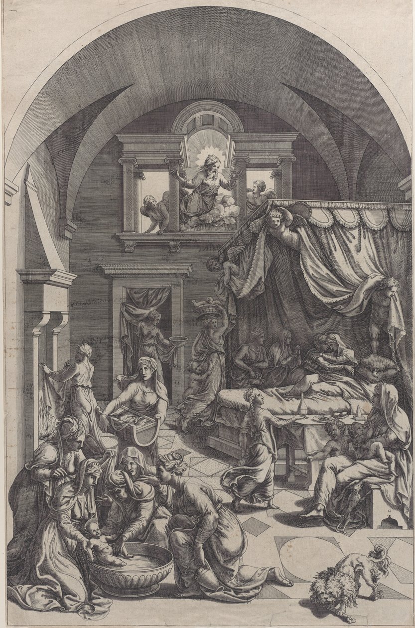 Nascita di San Giovanni Battista, 1555-88 da Diana Mantuana