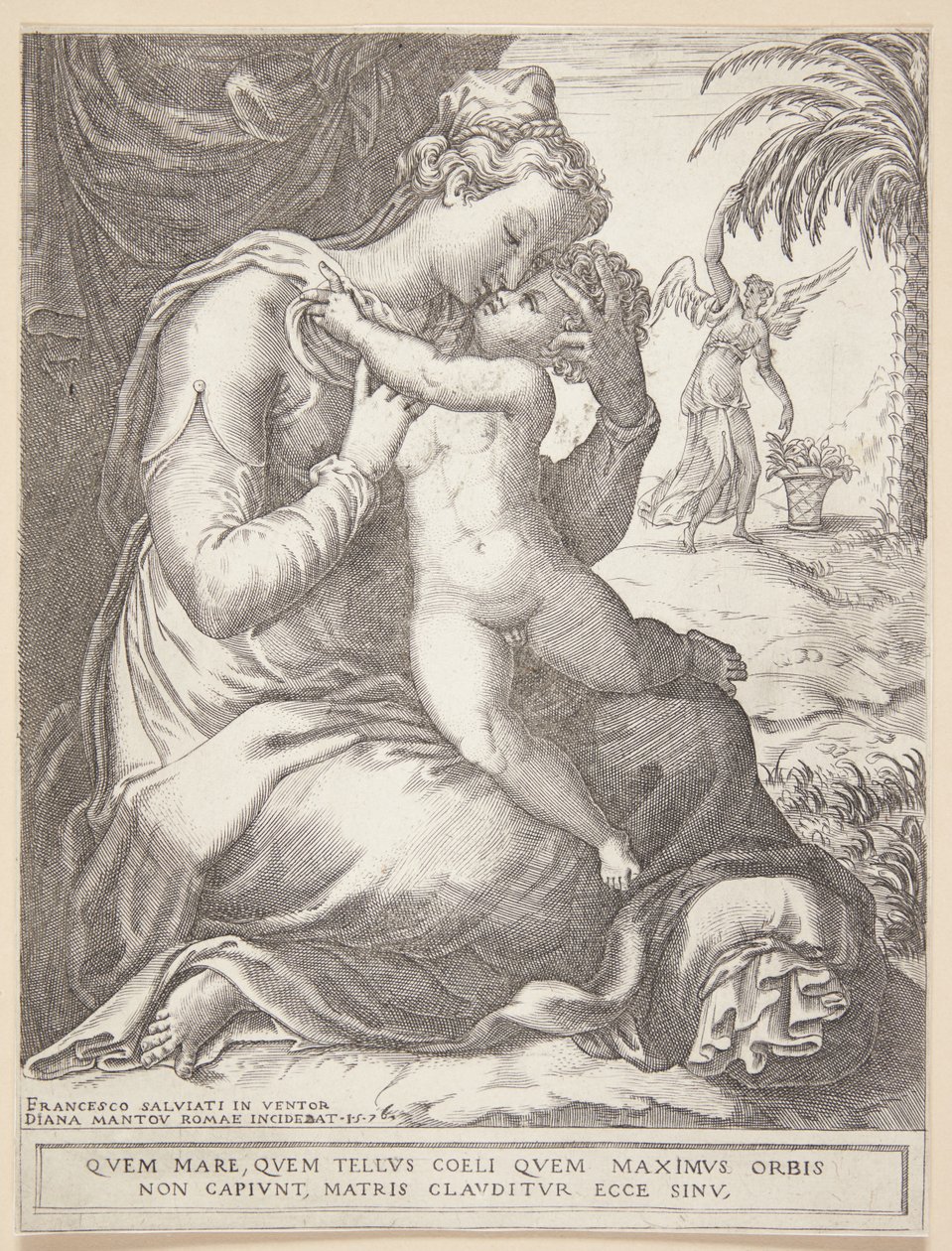 Madonna con bambino da Diana Scultori