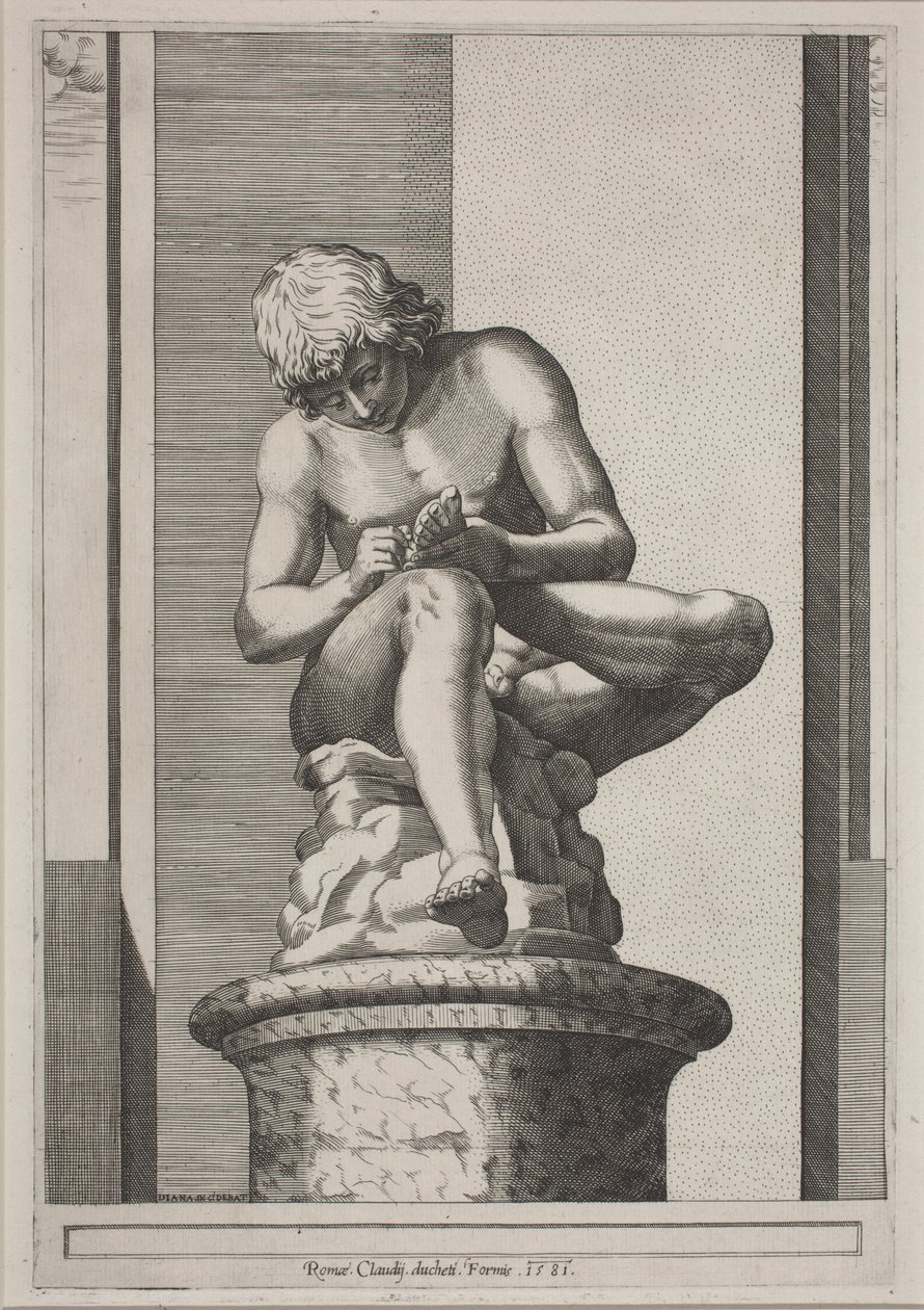 Lo Spinario da Diana Scultori