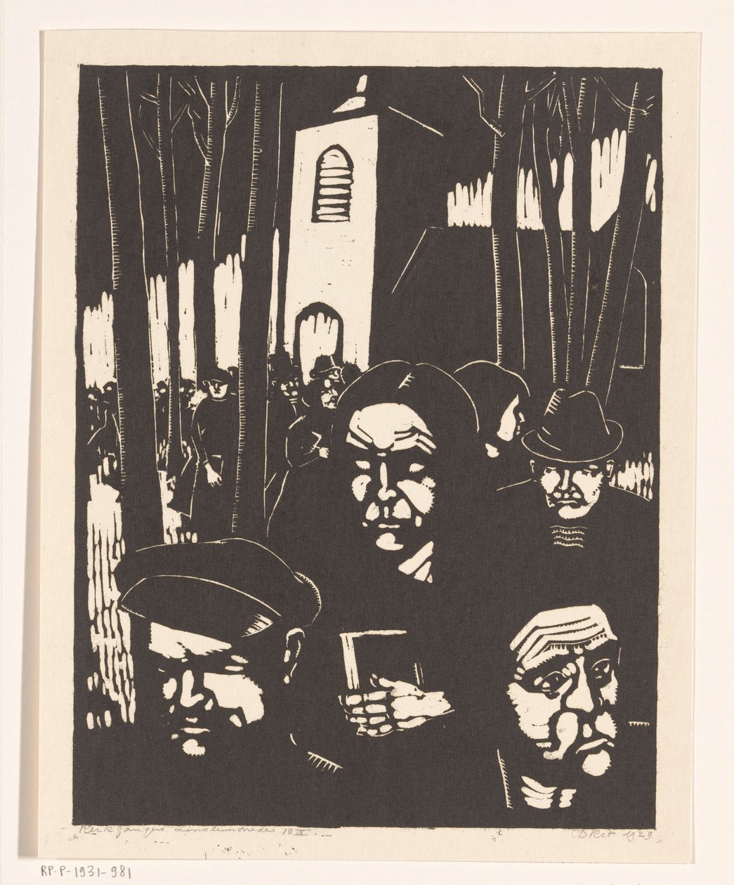 Fedeli in chiesa da Dick Ket (signed by artist)