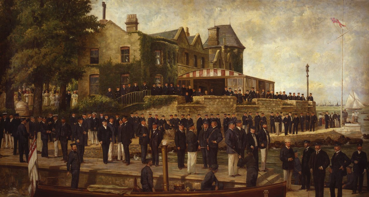 Ritratto composito dei membri del Royal Yacht Squadron, 1895 da Dickinson and Foster