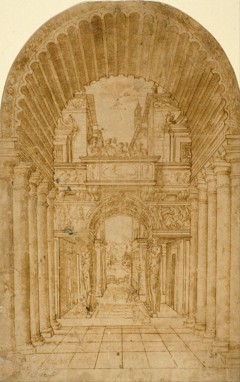 Scenografia prospettica da Diego de Siloé
