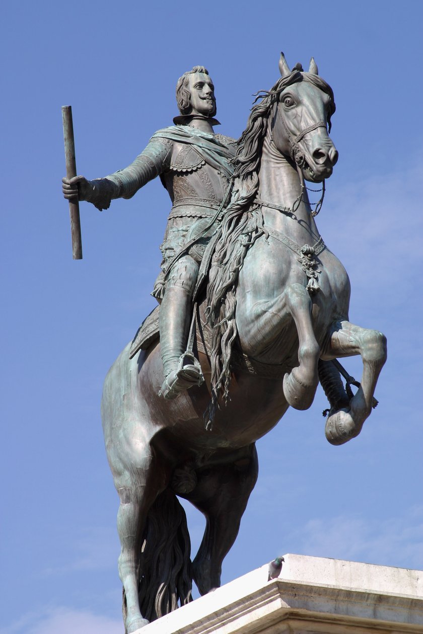 Statua equestre di Filippo IV (1605-65) Re di Spagna, fusa in bronzo da Tacca da Diego Velázquez