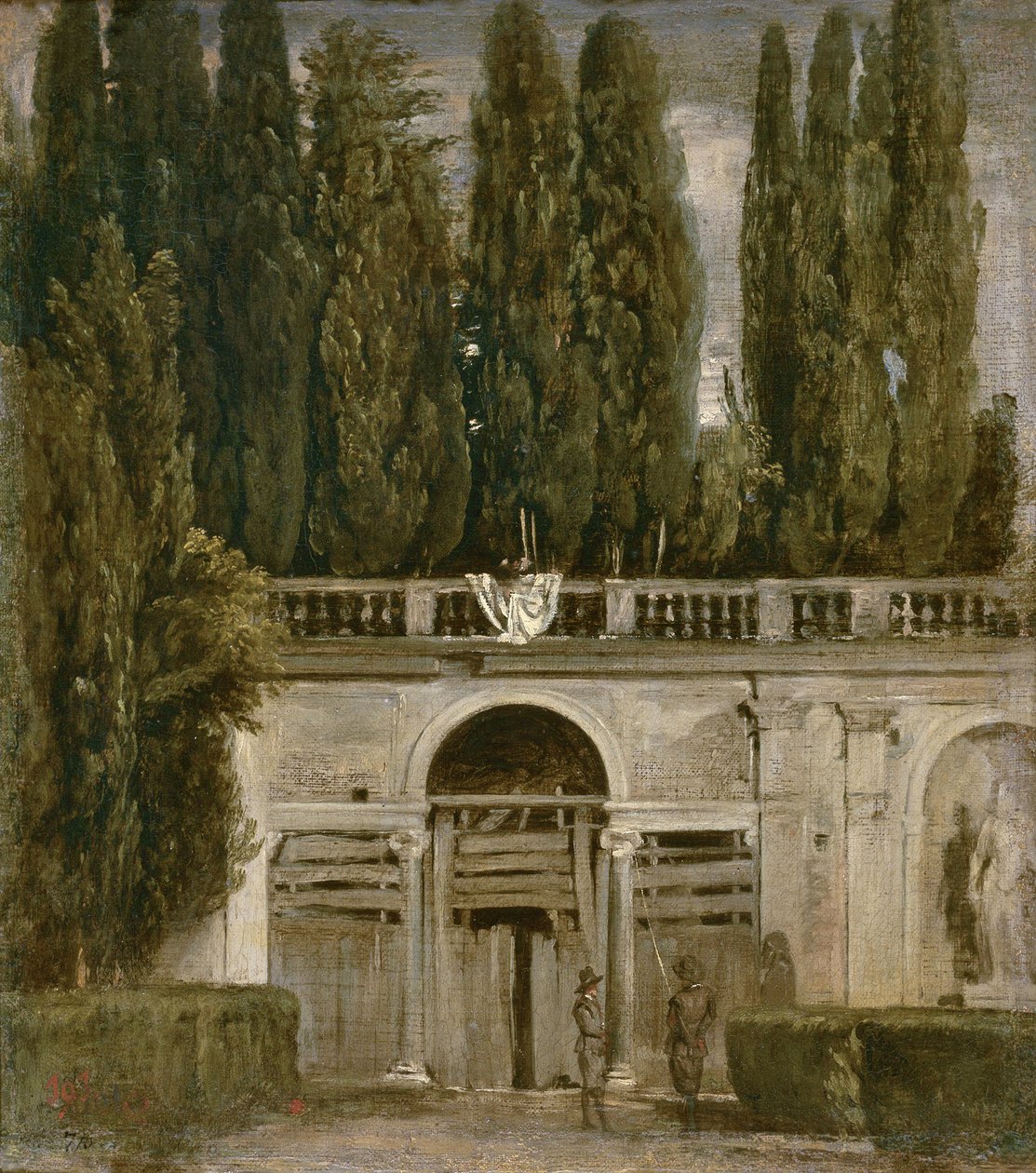 Veduta dei giardini di Villa Medici a Roma, c.1630 da Diego Velázquez