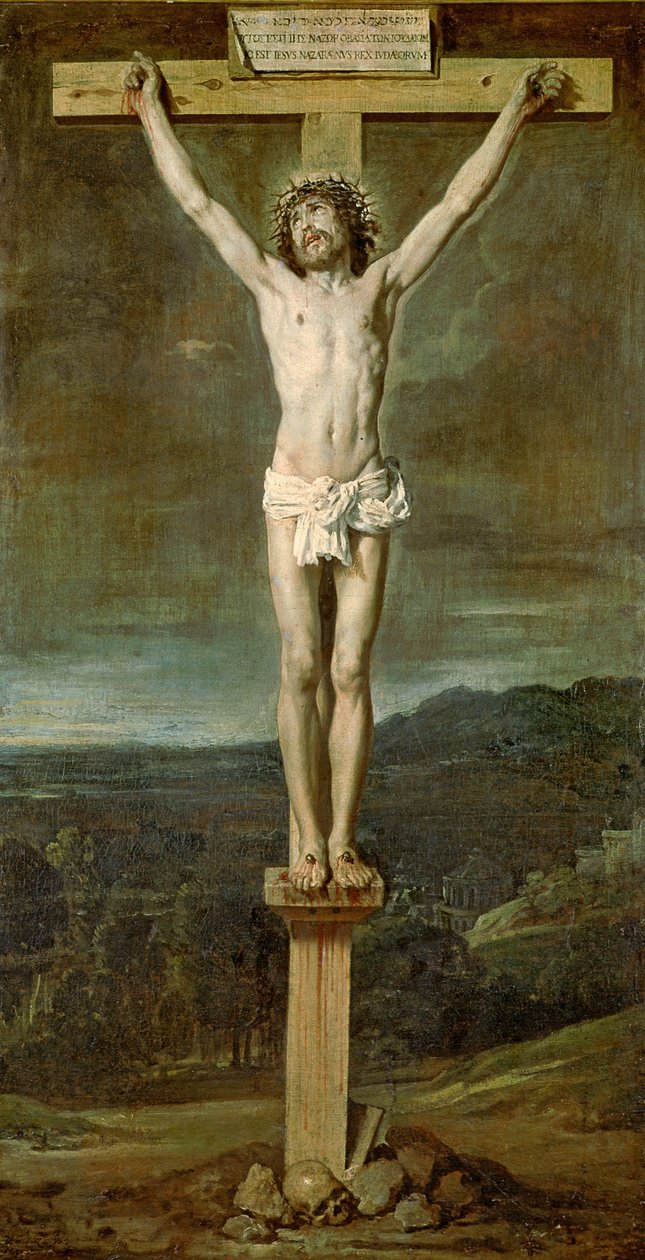 Cristo vivo sulla croce al Calvario, 1631 da Diego Velázquez