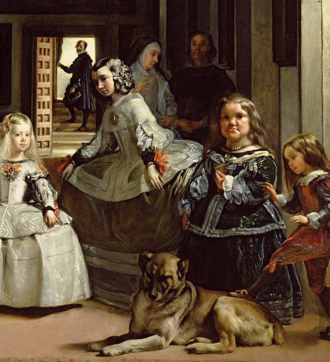 Las Meninas o La famiglia di Filippo IV, c.1656 (dettaglio) da Diego Velázquez