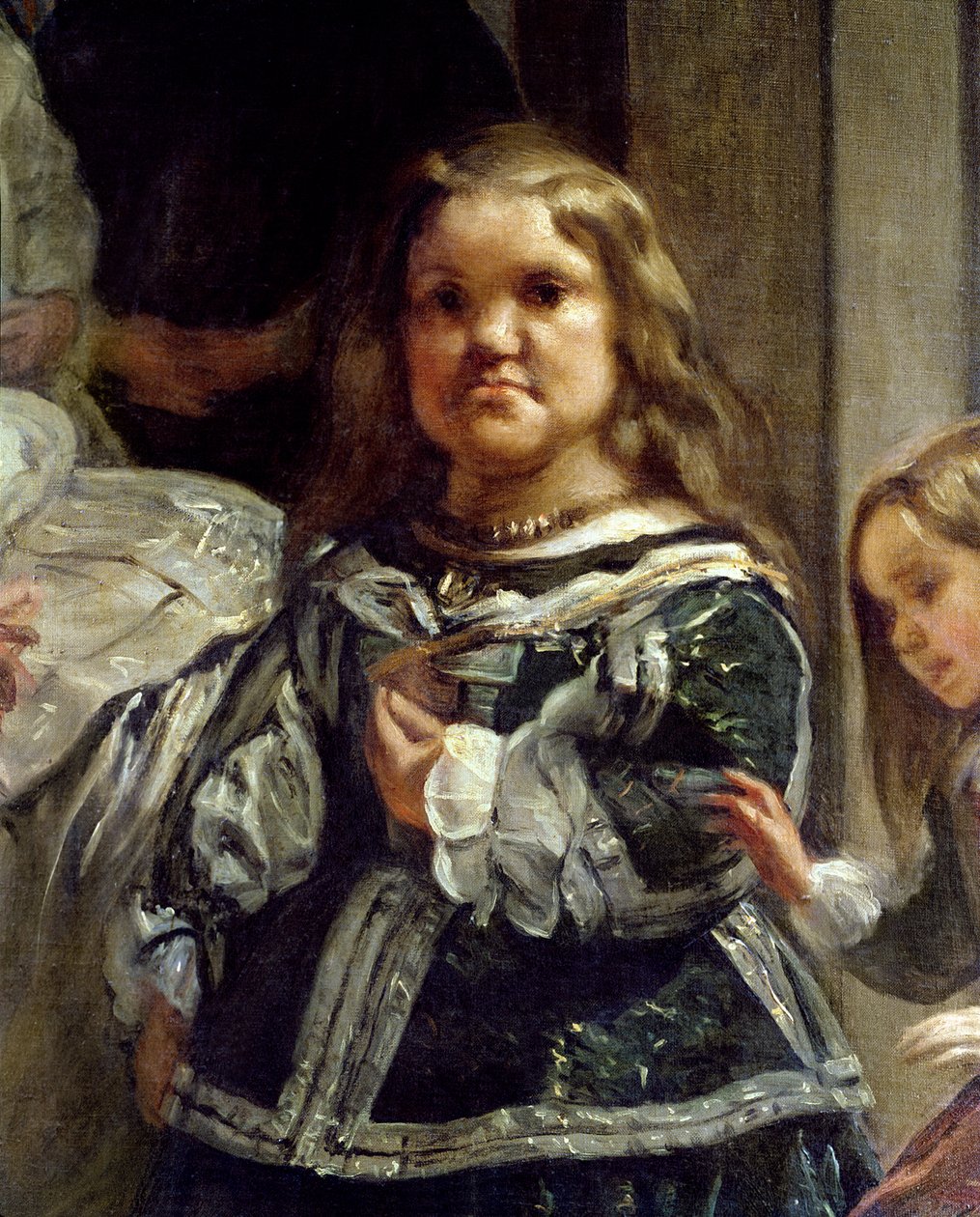 Las Meninas o La famiglia di Filippo IV, c.1656 (dettaglio) da Diego Velázquez