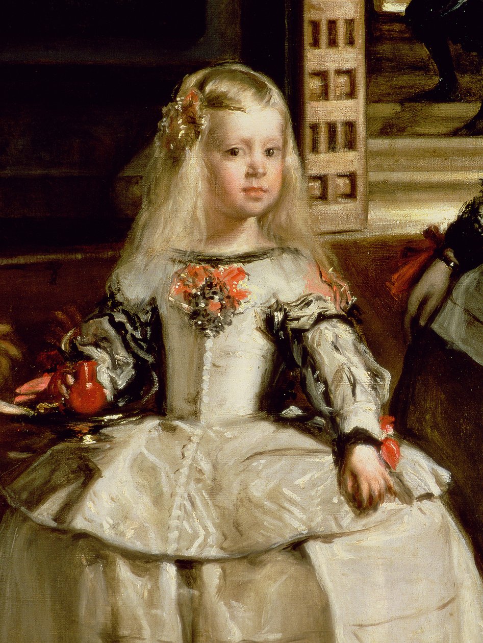 Las Meninas o La Famiglia di Filippo IV, c.1656 (dettaglio) da Diego Velázquez