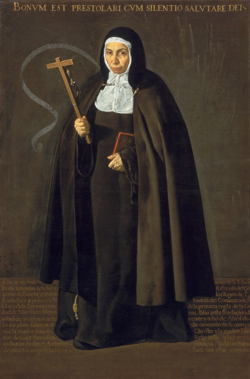 Madre Maria Jeronima de la Fuente, 1620 da Diego Velázquez