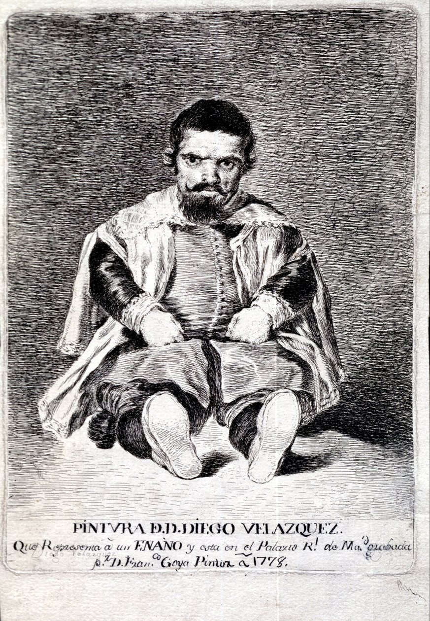 Il Nano, Sebastián de Morra, alla Corte di Filippo IV da Diego Velázquez