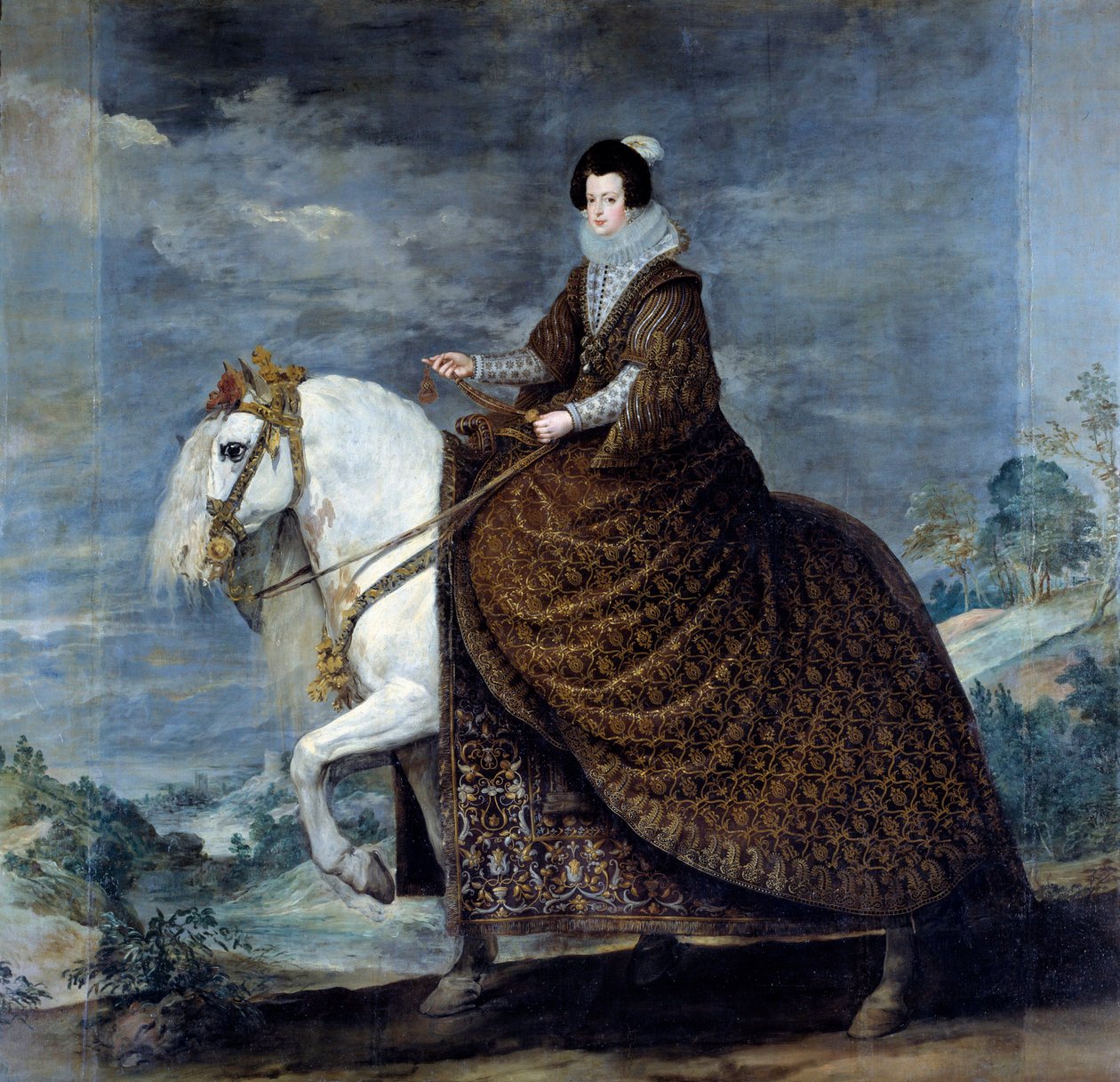 Ritratto equestre di Elisabetta di Francia o Isabella di Borbone da Diego Velázquez