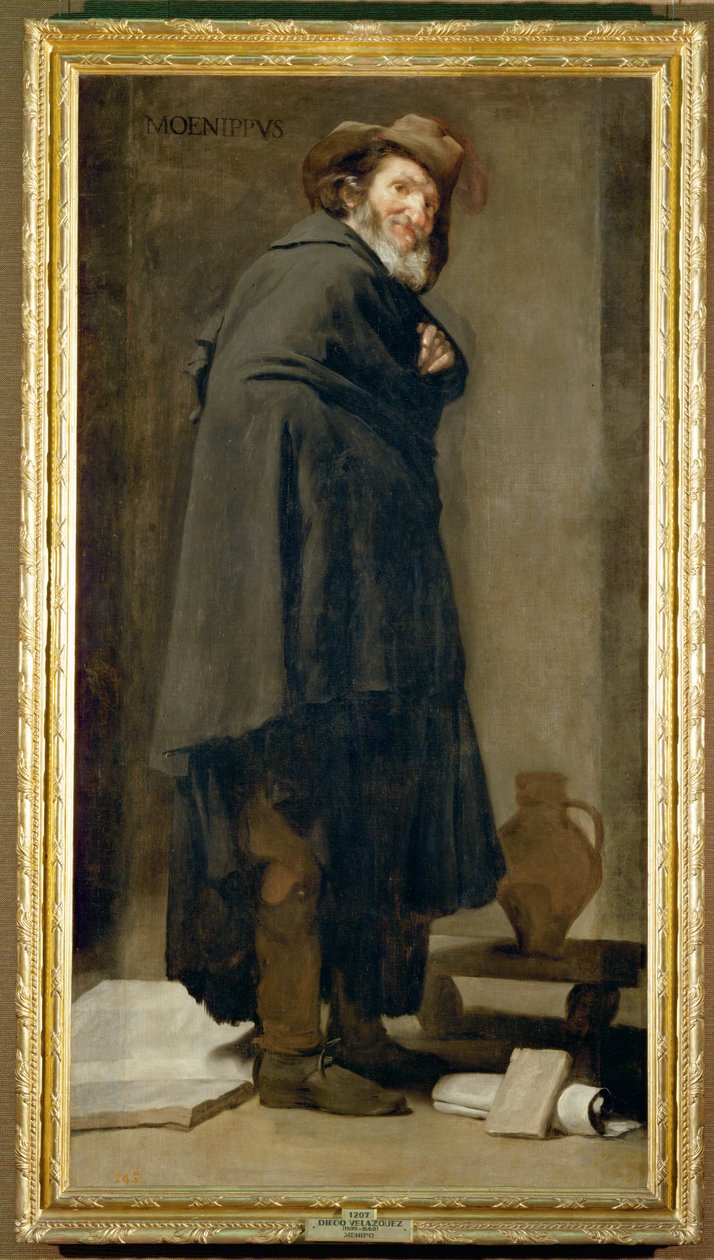 Moenippo, satiro e filosofo greco del III secolo a.C. (dipinto su tela) da Diego Rodriguez de Silva y Velazquez