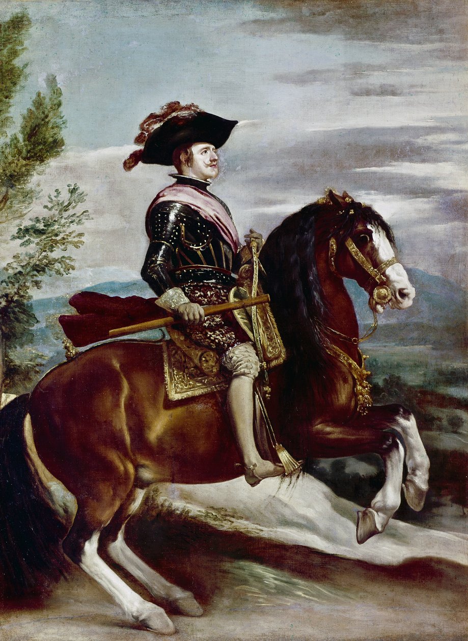 Ritratto di Filippo IV a cavallo da Diego Rodriguez de Silva y Velazquez