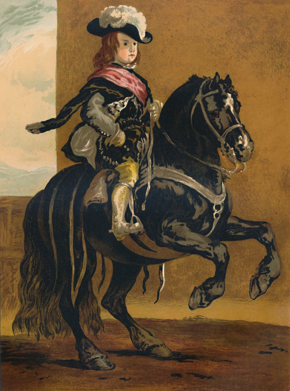 Un allievo della Haute Ecole - Don Balthazar, Infante di Spagna, c1640, c1879 da Diego Velázquez