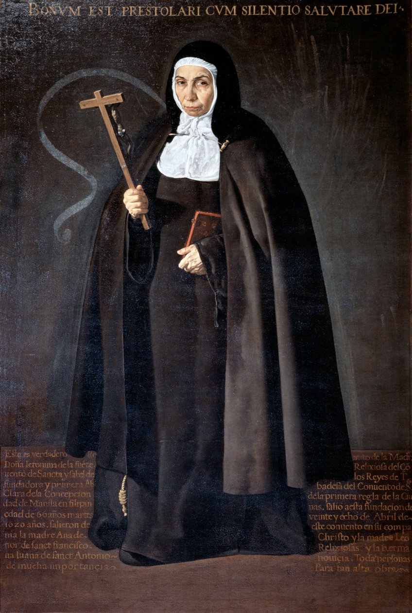 Badessa Jerónima de la Fuente, 1620 da Diego Velázquez