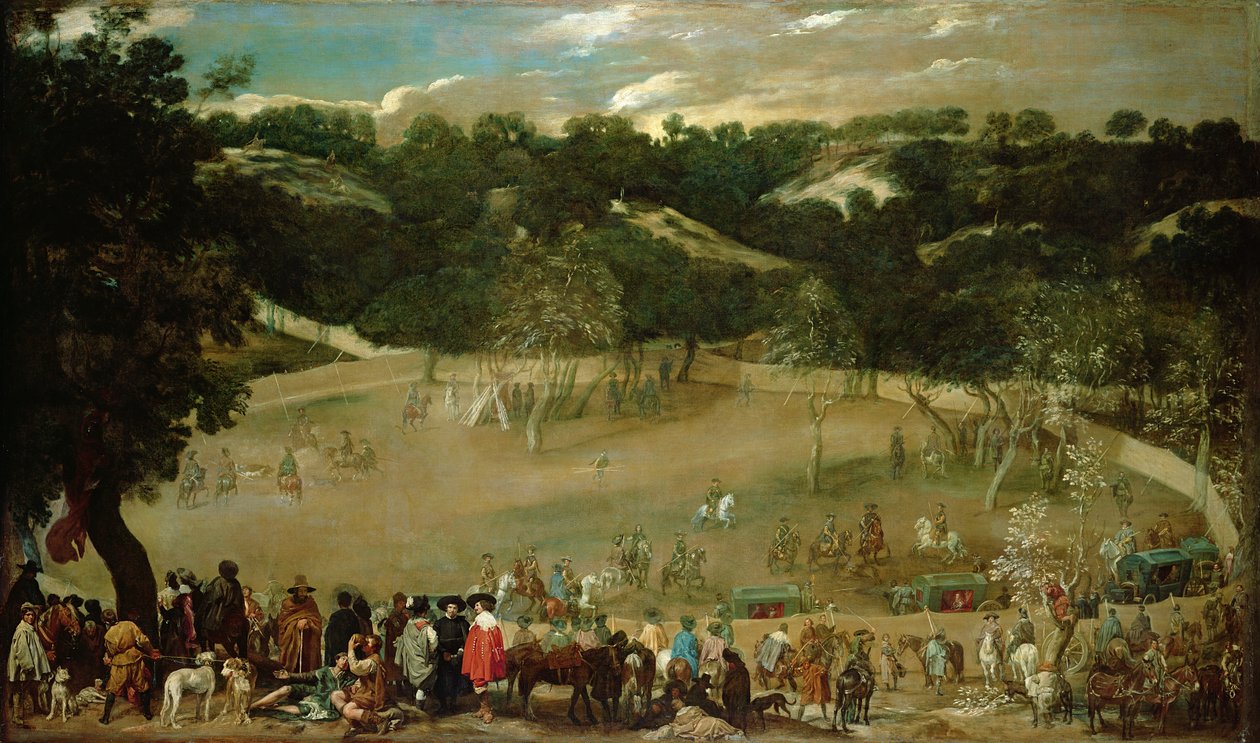 Filippo IV Caccia il Cinghiale (La Tela Real), c.1632-7 da Diego Velázquez