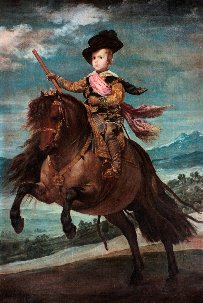 Principe Baltasar Carlos a cavallo, 1635-36 da Diego Velázquez