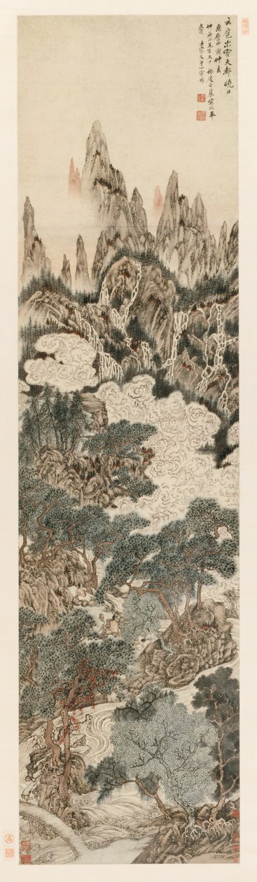 Sole del mattino sopra il picco della cittadella celeste da Ding Yunpeng