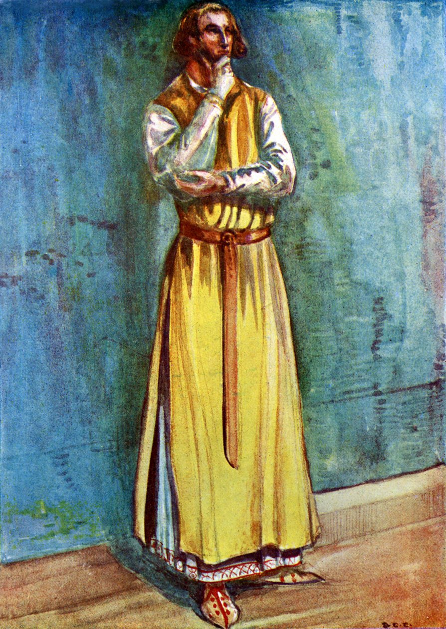 Costume maschile nel regno di Giovanni (1199-1216) da Dion Clayton Calthrop