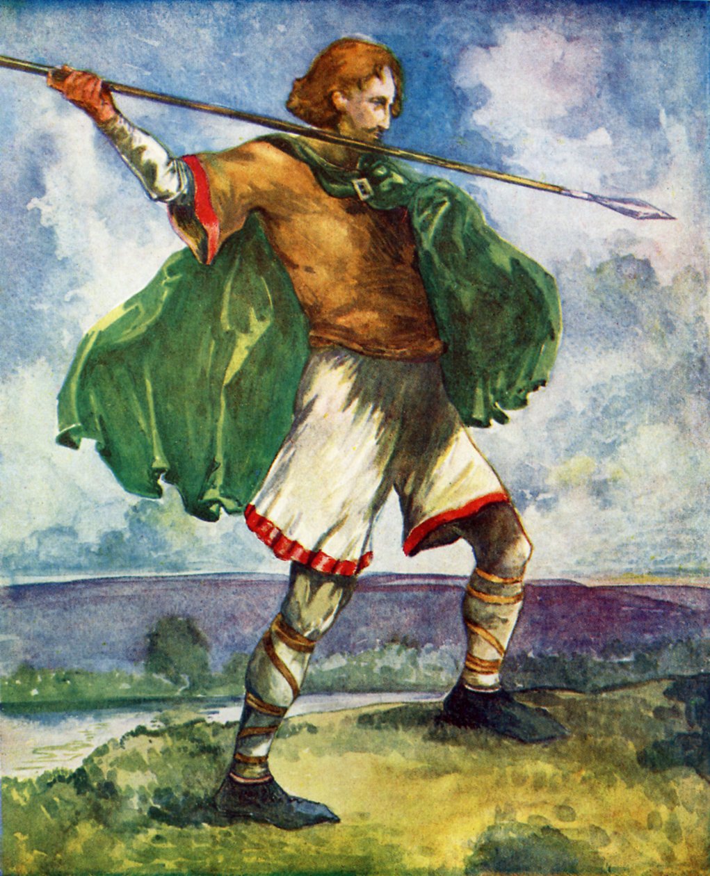 Costume maschile nel regno di Guglielmo II (1087-1100) da Dion Clayton Calthrop