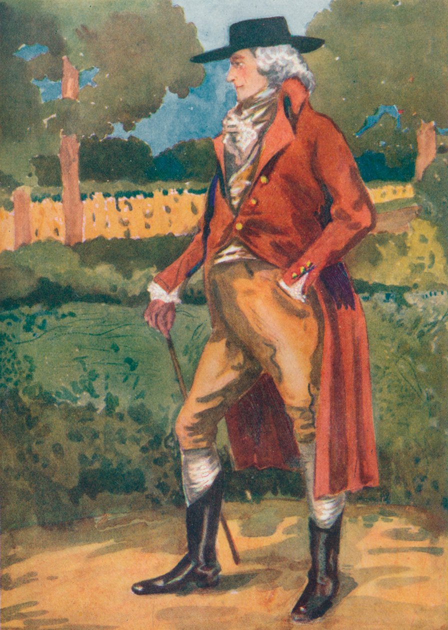Un uomo del tempo di Giorgio III, 1907 da Dion Clayton Calthrop