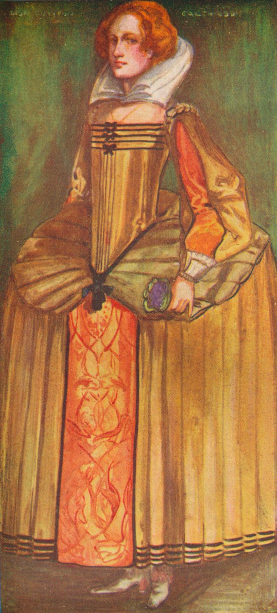 Una donna del tempo di Elisabetta, 1907 da Dion Clayton Calthrop