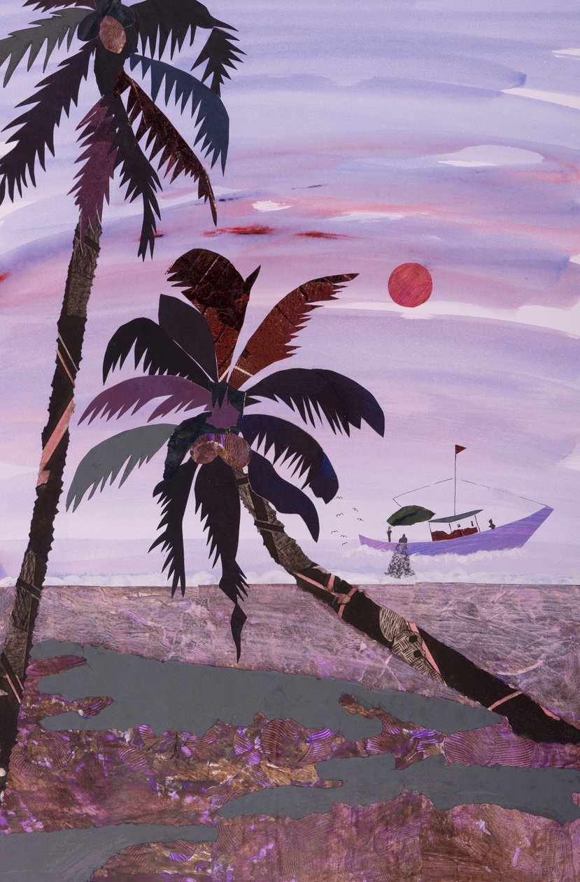 Pesca, 2020 (collage) da Dione Verulam