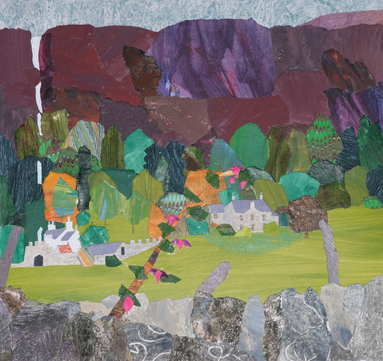 Fucsia a Carsaig (collage) da Dione Verulam