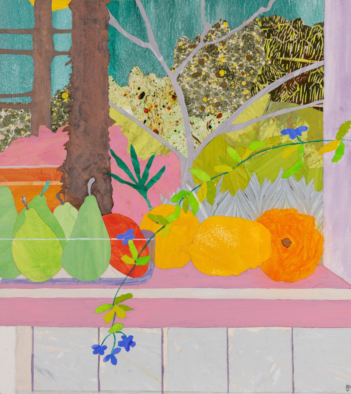 Quarantine in Paradise (collage) da Dione Verulam