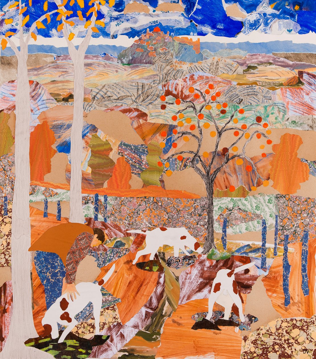 Alla ricerca di tartufi, 2016 (collage) da Dione Verulam