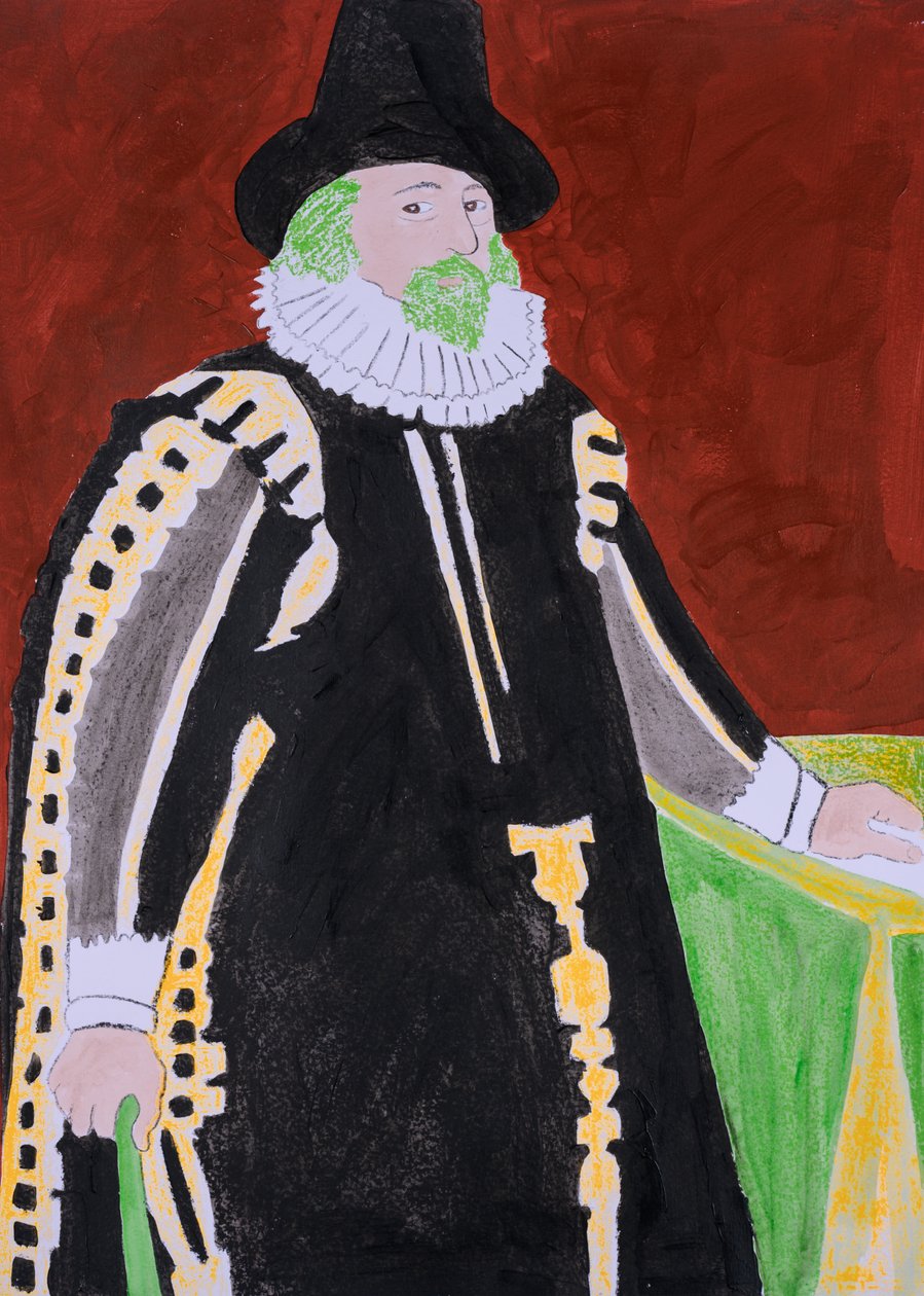 Il mostro dagli occhi verdi, Francis Bacon (serigrafia e acrilico) da Dione Verulam