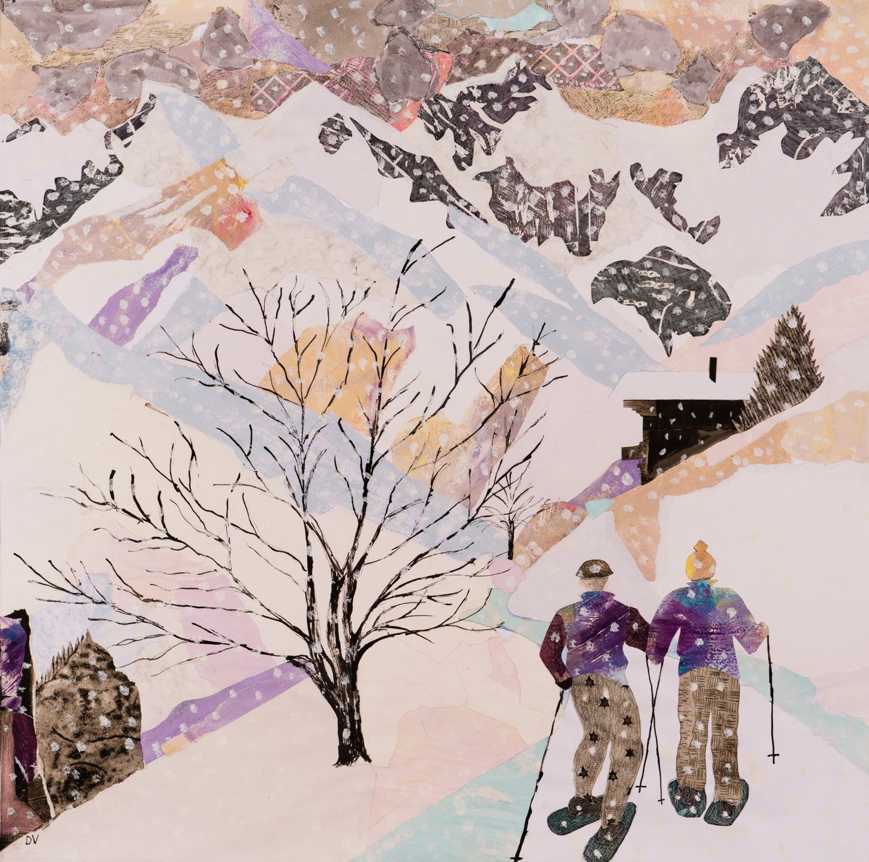 Camminare per andare a pranzo, 2015 (collage) da Dione Verulam