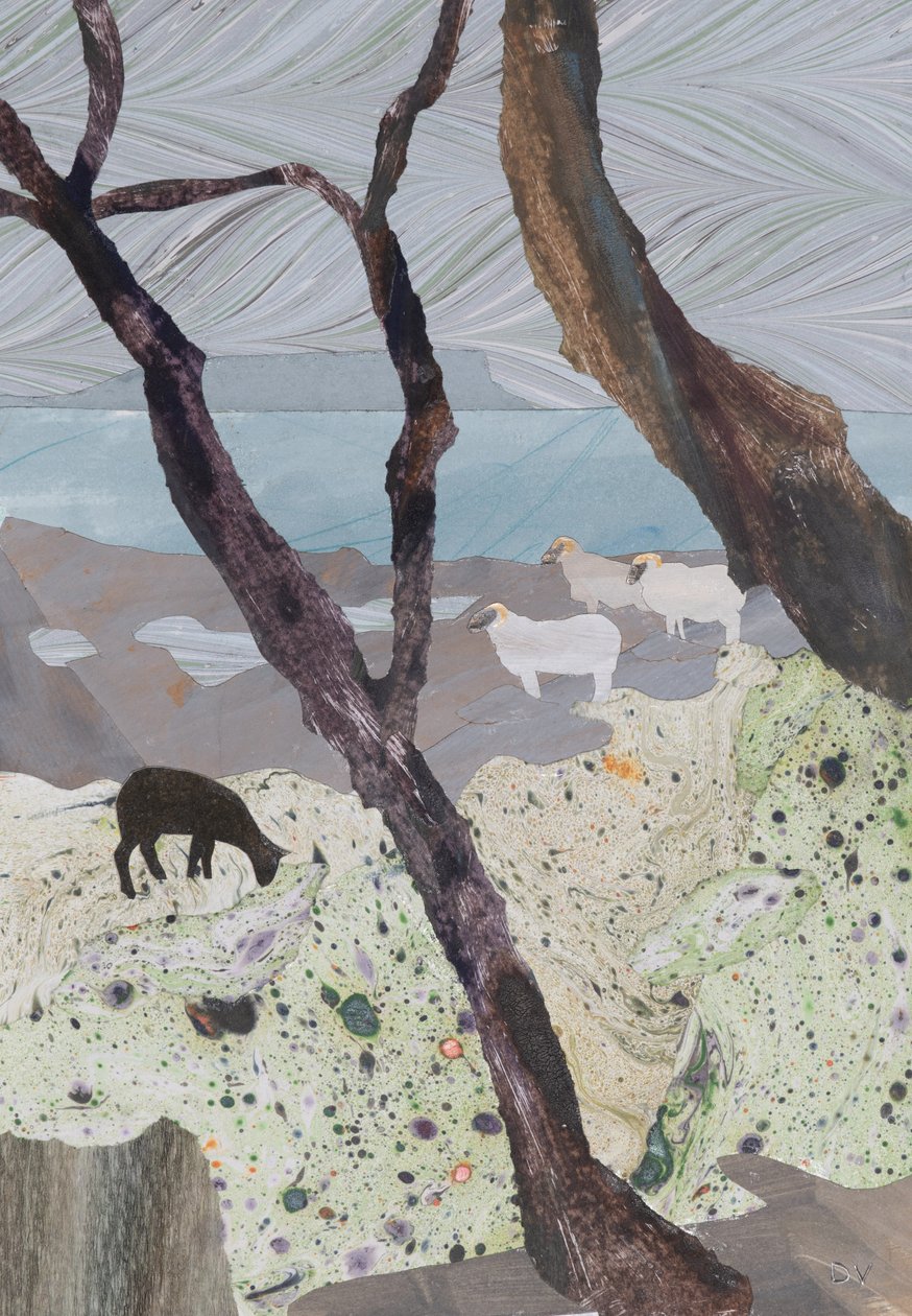 Giornata umida in riva al mare (collage) da Dione Verulam