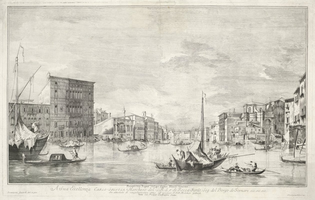 Il Canal Grande a Venezia da Dionigi Valesio