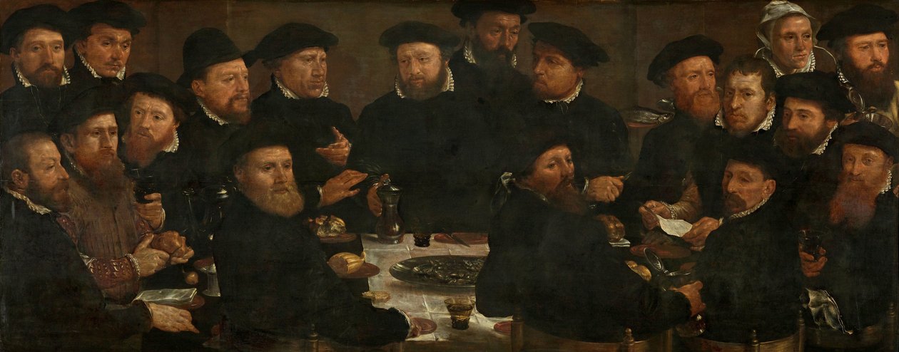 Banchetto di diciotto guardie della squadra L, Amsterdam 1566, noto come 