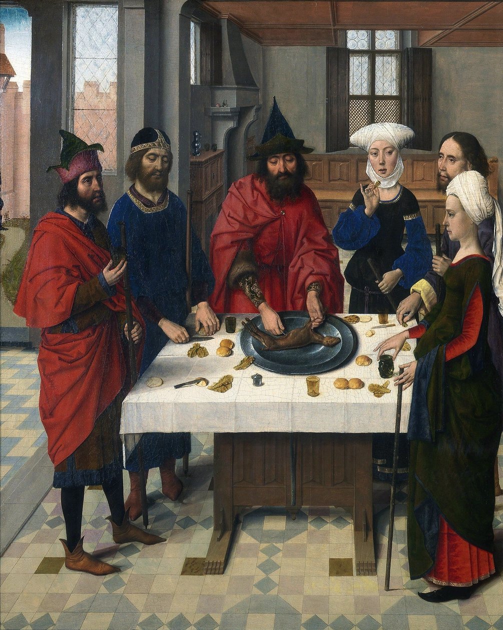 Pala del Santissimo Sacramento (dettaglio) da Dirck Bouts