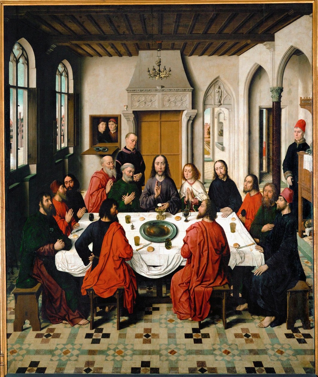 La Cena del Signore (olio su tela) da Dirck Bouts