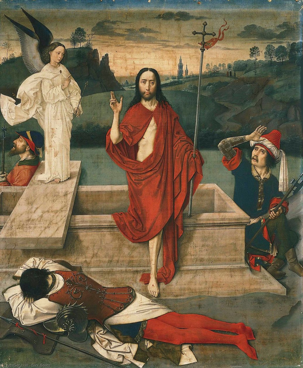 La resurrezione di Cristo, 1455 circa (tempera su lino) da Dirck Bouts
