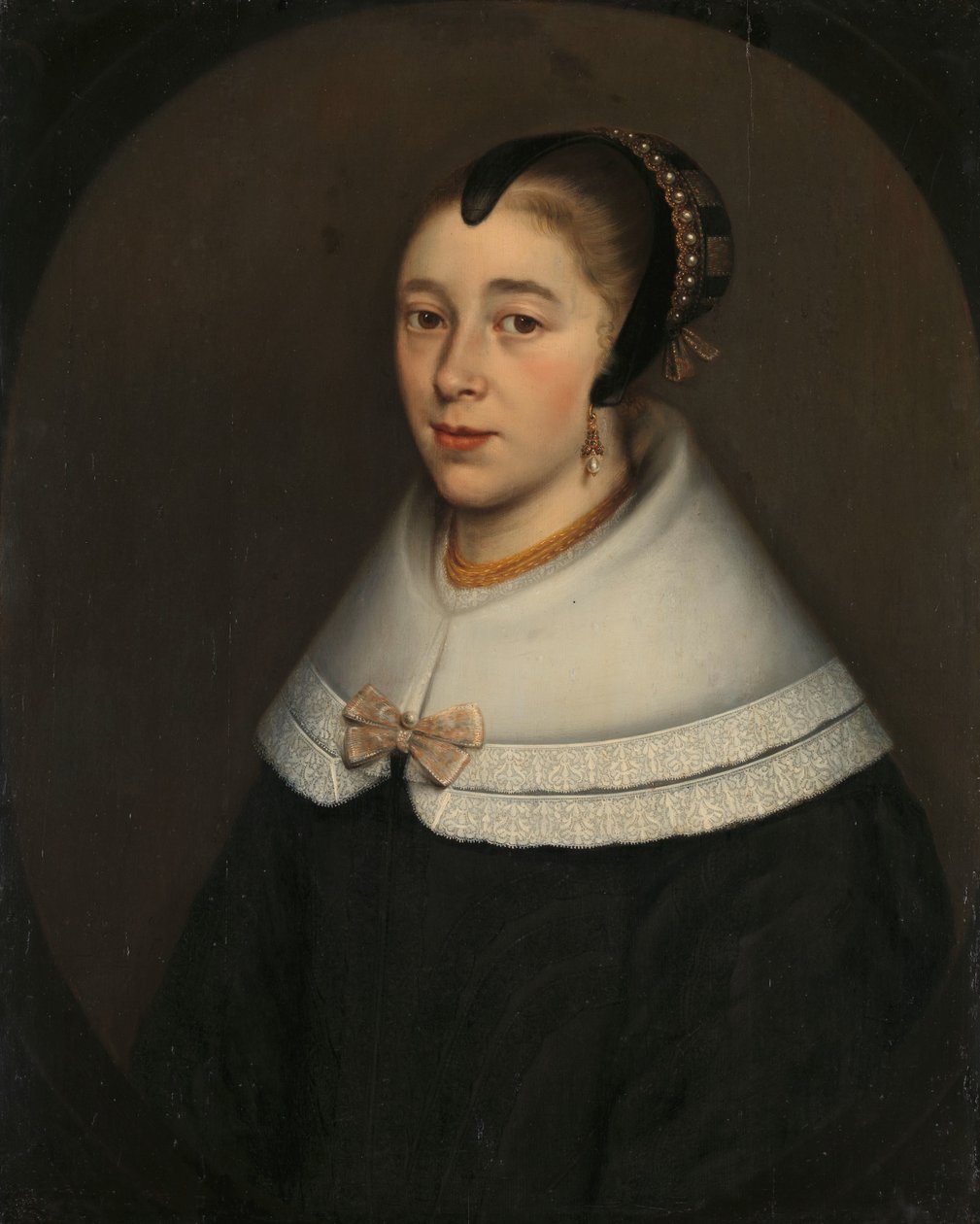 Ritratto di una donna, ritenuta Catharina Kettingh (1626/27-73), moglie di Bartholomeus Vermuyden da Dirck Craey