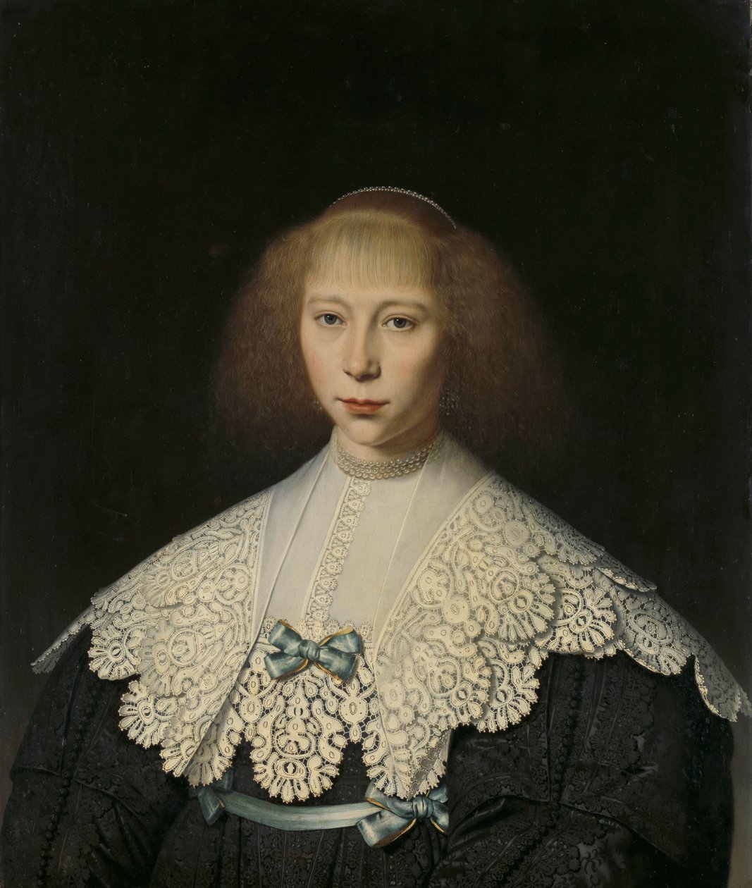 Agatha Geelvinck (1617-38). Prima moglie di Frederik Dircksz Alewijn da Dirck Dircksz. van Santvoort