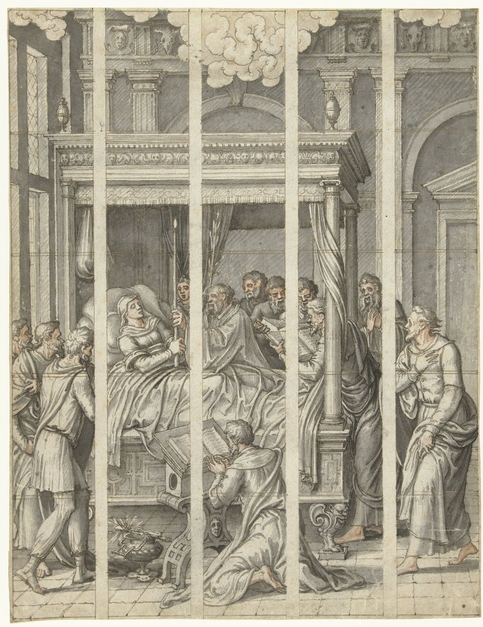 Morte della Vergine Maria da Dirck Pietersz. Crabeth