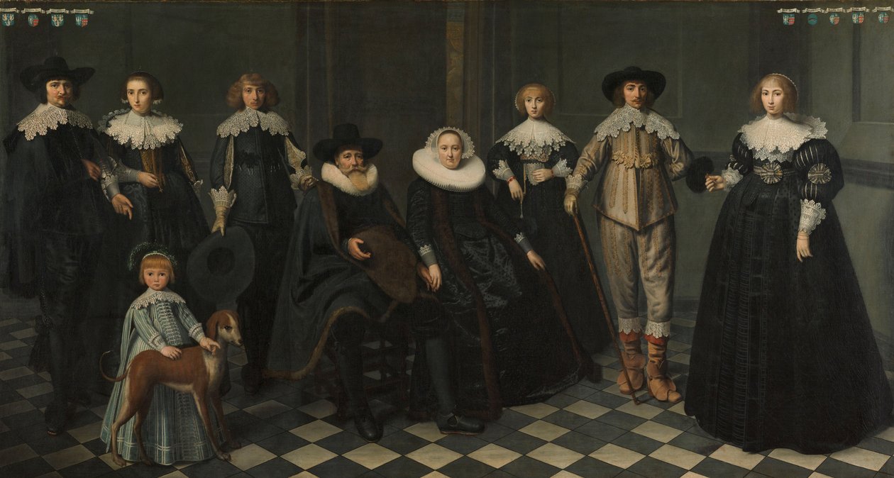 Ritratto della Famiglia di Dirck Bas Jacobsz, Borgomastro di Amsterdam, 1634-35 da Dirck Santvoort