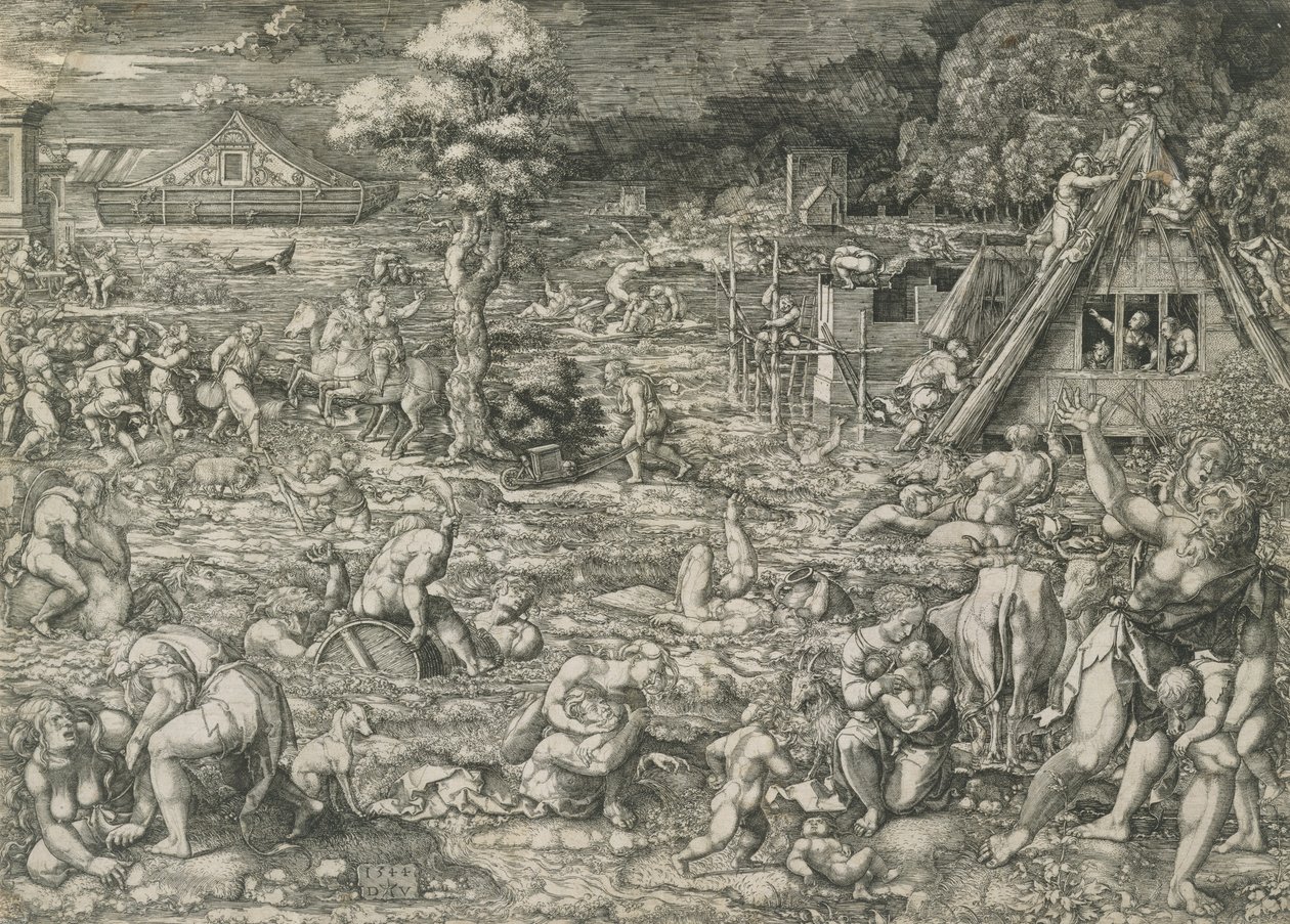 Il Diluvio, 1544 da Dirck Vellert