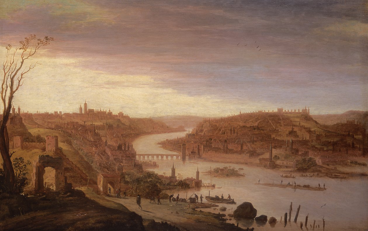 Vista panoramica di Praga (versione restaurata) da Dirck Verhaert