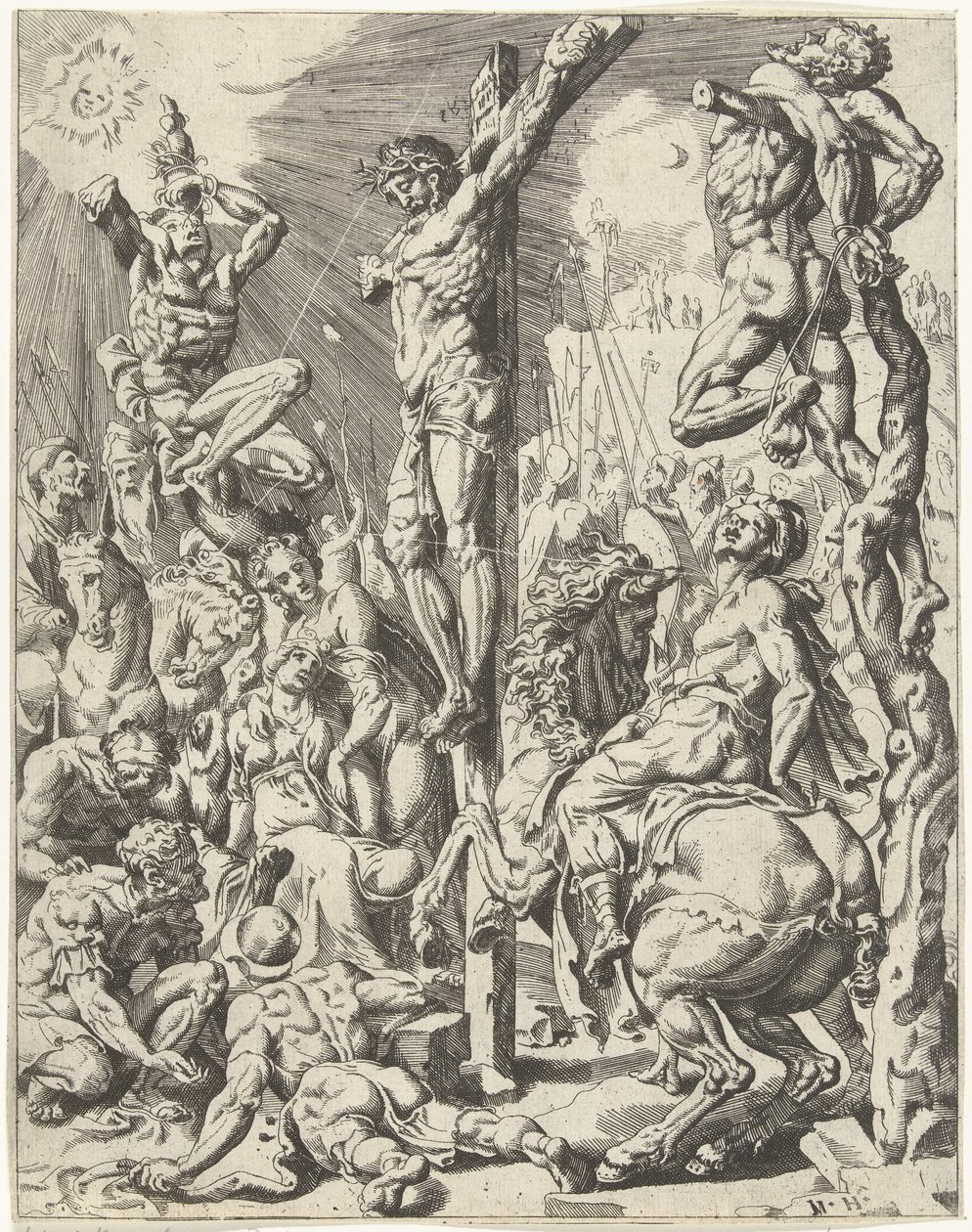 Cristo sulla croce da Dirck Volckertsz. Coornhert (attributed to)