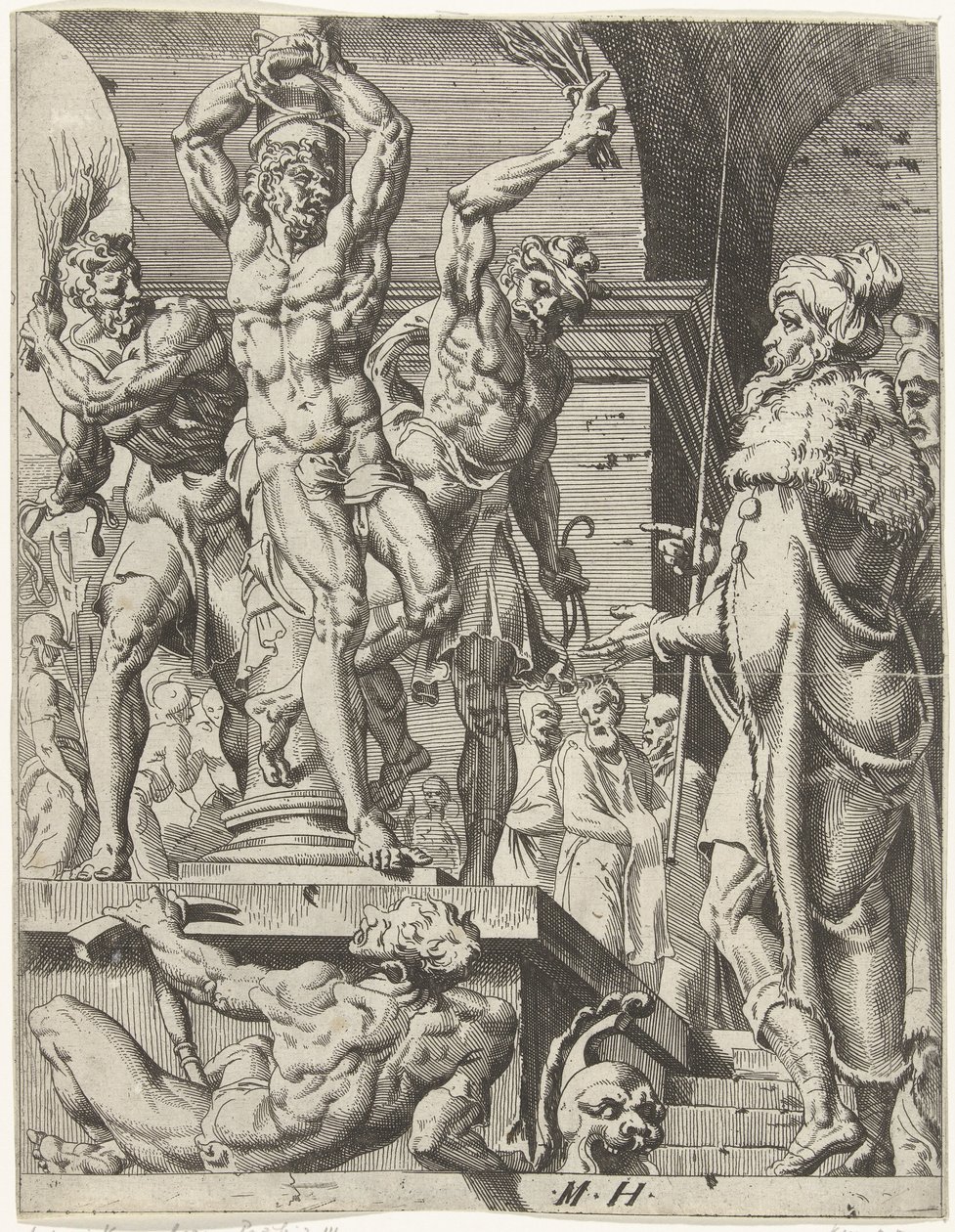 Flagellazione di Cristo da Dirck Volckertsz. Coornhert (attributed to)