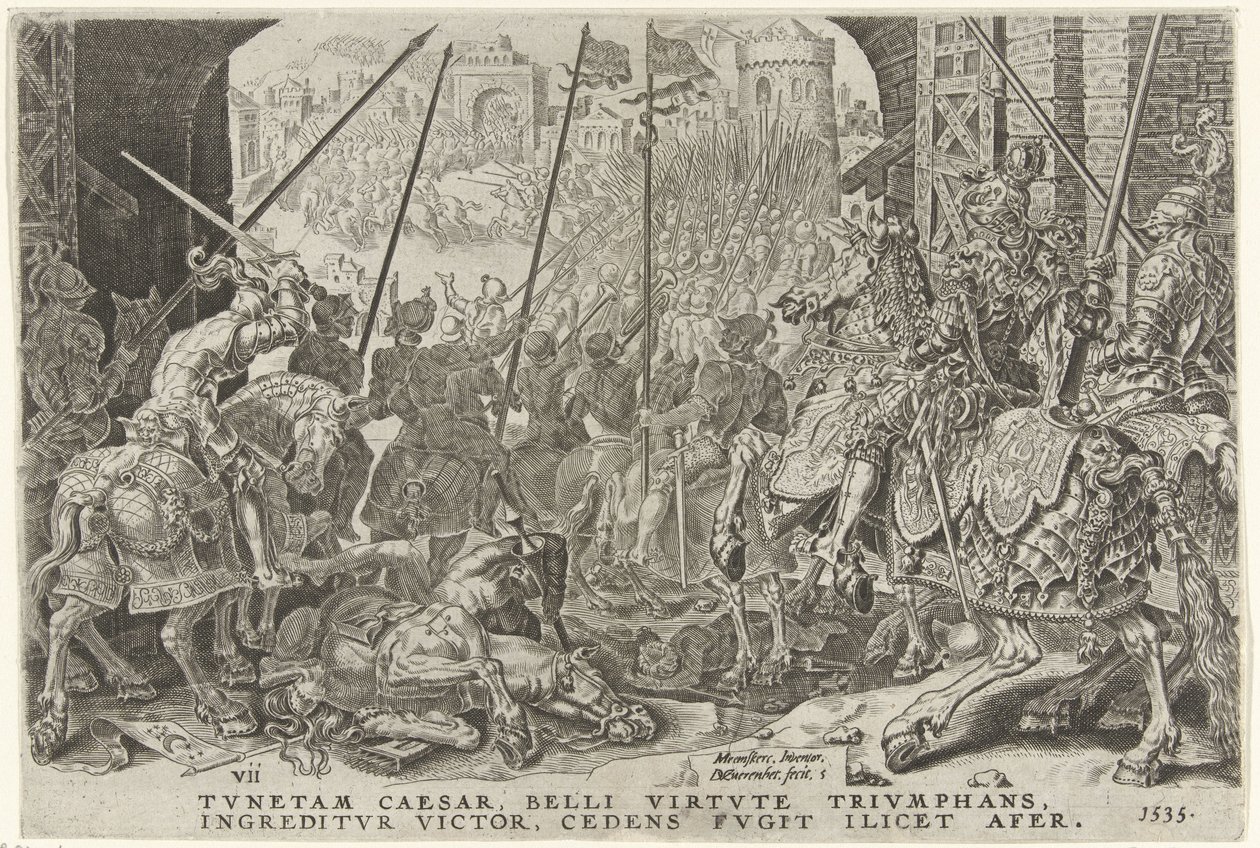 Presa di Tunisi, 1535 da Dirck Volckertsz. Coornhert