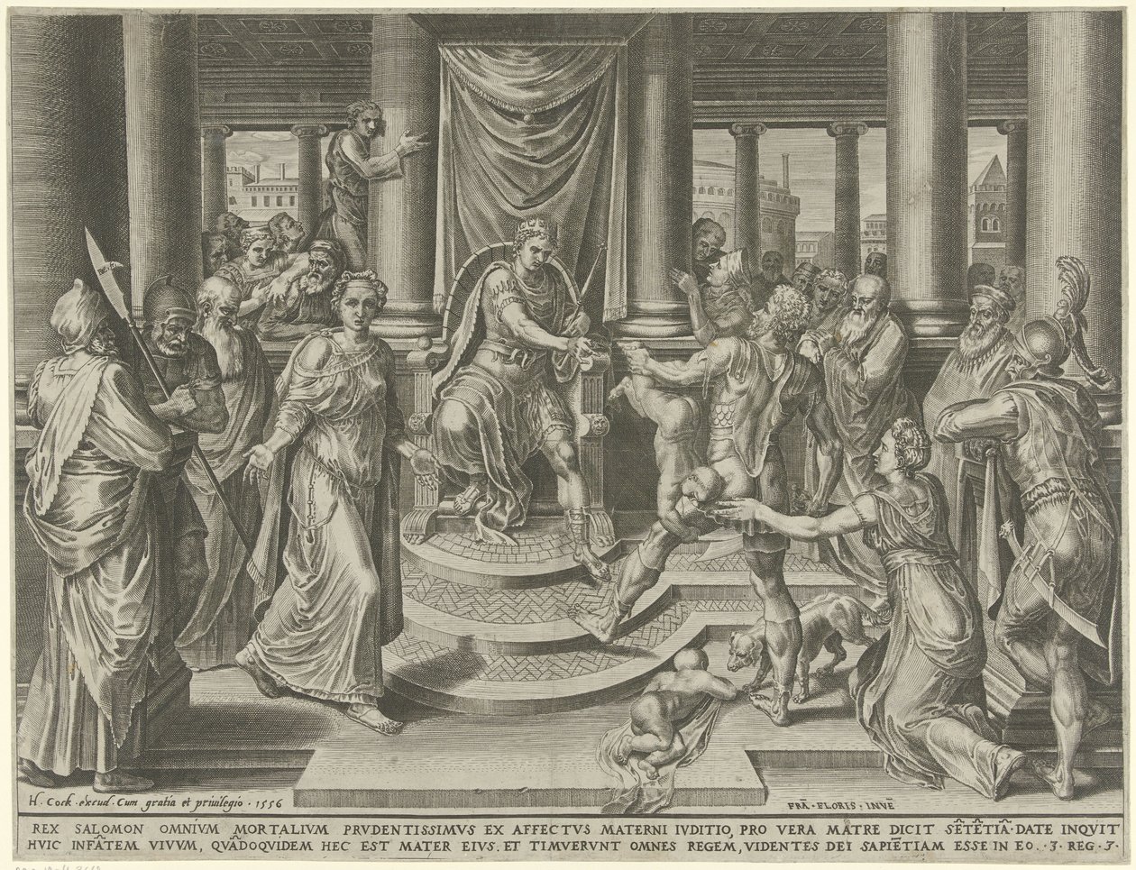 Giudizio di Salomone da Dirck Volckertsz. Coornhert